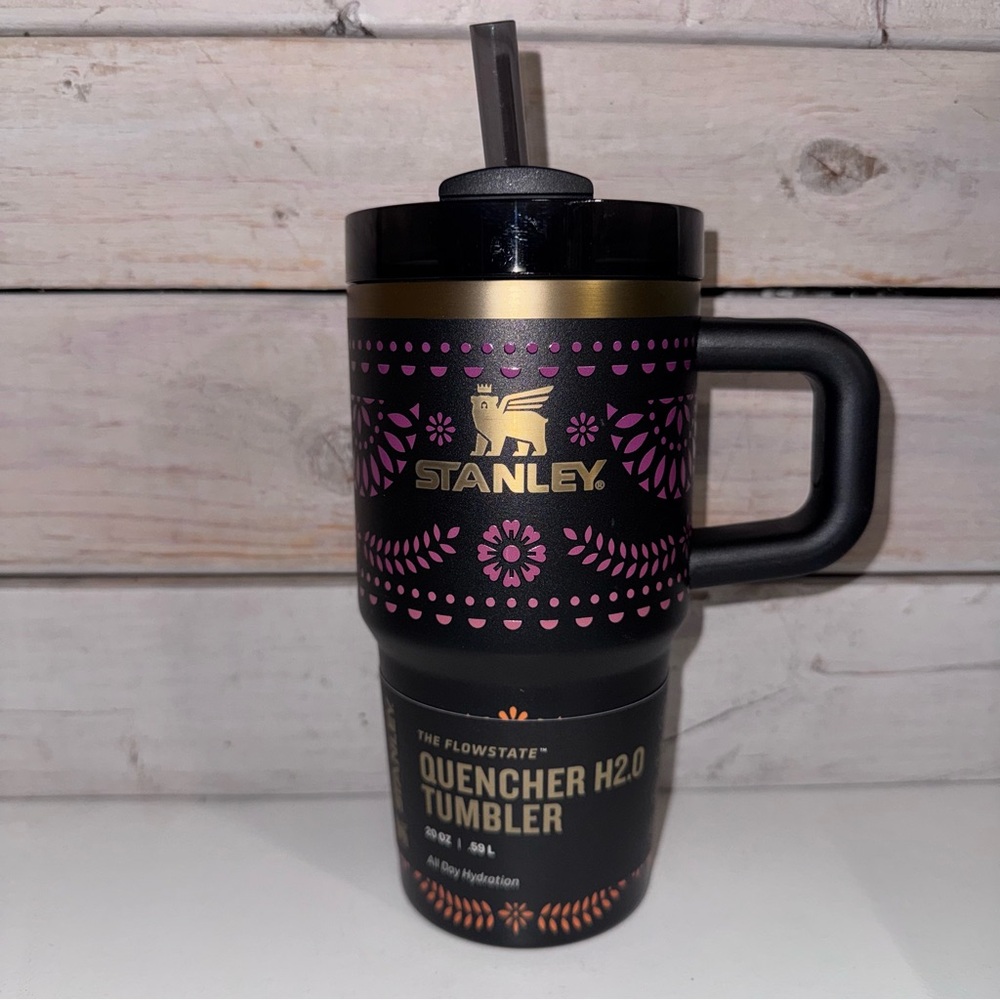 Stanley Dia de Los Muertos Midnight Catrina 20oz Tumbler NWT Sugar Skull